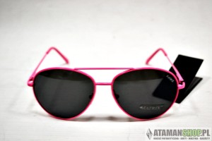 Okulary przeciwsłoneczne pilotki róż