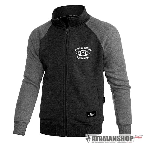 Bluza rozpinana Pretorian Public Enemy - szara.jpg