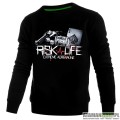 Bluza Extreme Adrenaline Jest ryzyko jest zabawa czarna2.jpg