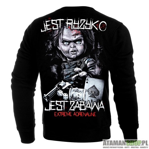 Bluza Extreme Adrenaline Jest ryzyko jest zabawa czarna1.jpg