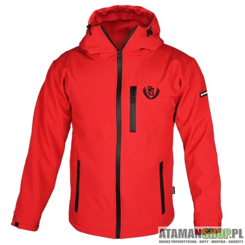 KURTKA SOFTSHELL PRETORIAN BLACK PS - CZERWONA1.jpg