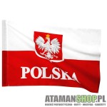 Flaga Polska godło 112 x 70
