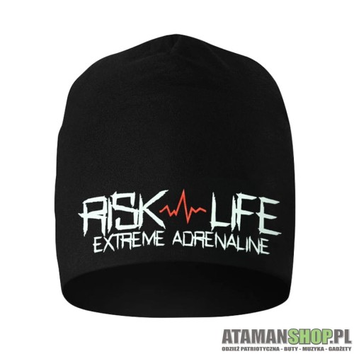 CZAPKA ZIMOWA EXTREME ADRENALINE RISK LIFE - CZARNA2.jpg