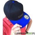 Czapka SNAPBACK PROUD TO BE POLISH czarna z niebieskim daszkiem2.jpg