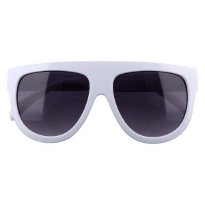 Okulary słoneczne pilotki retro oversize białe