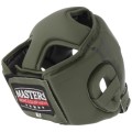 Kask bokserski MASTERS KTOP-PU-MATT zielony sportowy fighterski