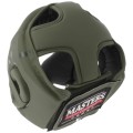 Kask bokserski MASTERS KTOP-PU-MATT zielony sportowy fighterski
