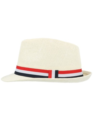Kapelusz na lato słomkowy trilby TOMMY sportowy