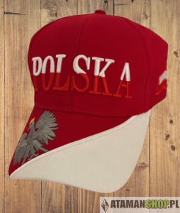 Czapka Polska czerwona Orzeł