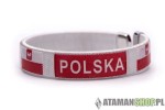 Opaska bransoletka Polska flaga Orzeł biała