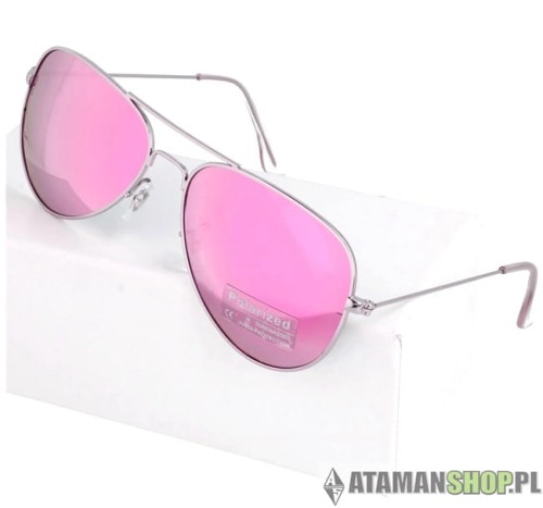 Okulary przeciwsłoneczne pilotki Aviator pinke mirror1.jpg