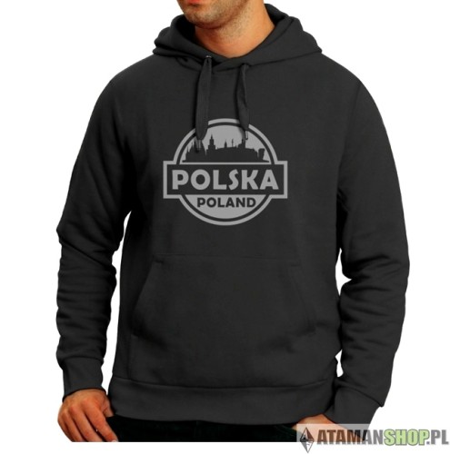 Bluza z kapturem Polska City Koło czarna.jpg