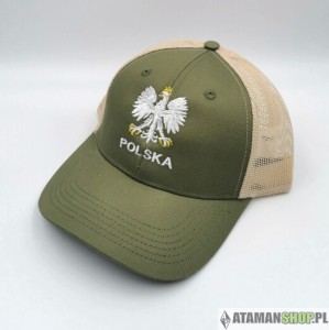 Czapka z daszkiem Orzeł w koronie siatka