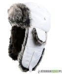 Czapka Pilotka futro biała