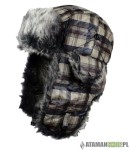 Czapka Pilotka kratka z futrem