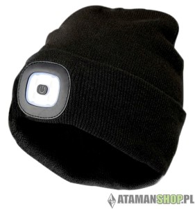 Czapka Zimowa z latarką Headlight