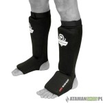 Ochraniacze na goleń i stopę elastyczny czarny