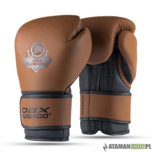 Rękawice bokserskie ze skóry RETRO brązowe 12 oz 