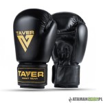 Czarne rękawice bokserskie Taver Gold